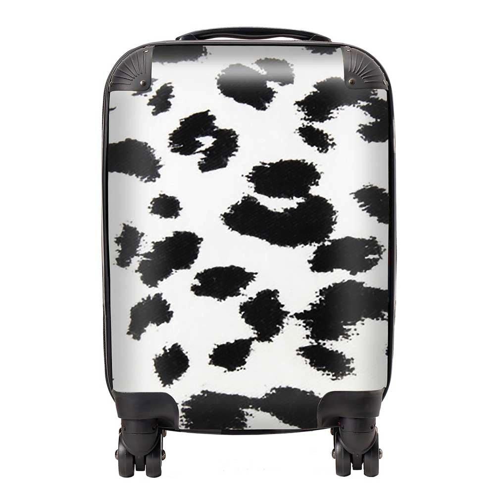 Black Leopard Print Suitcase