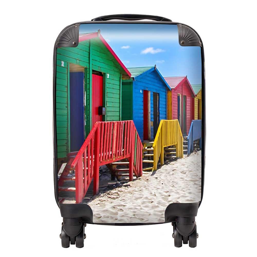 Beach Huts At Muizenberg Beach, Cape Town, South Africa Suitcase