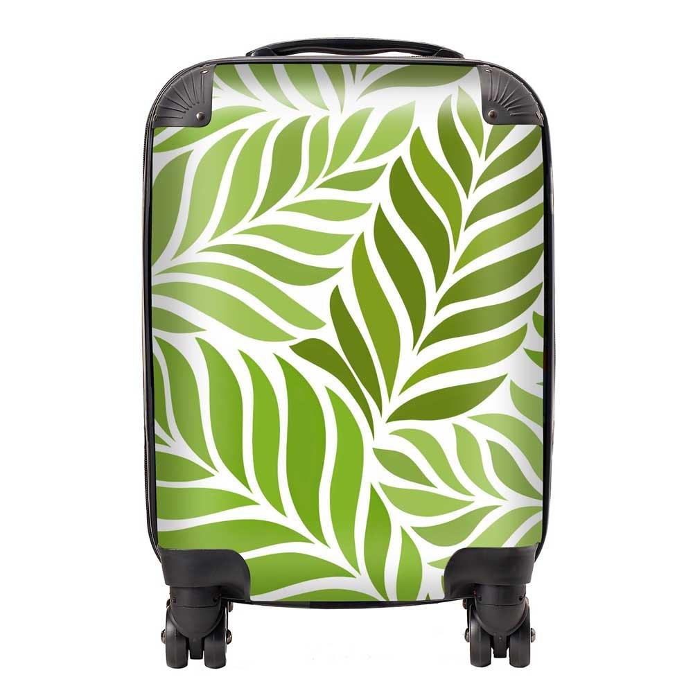 Green Leaf Pattern Suitcase