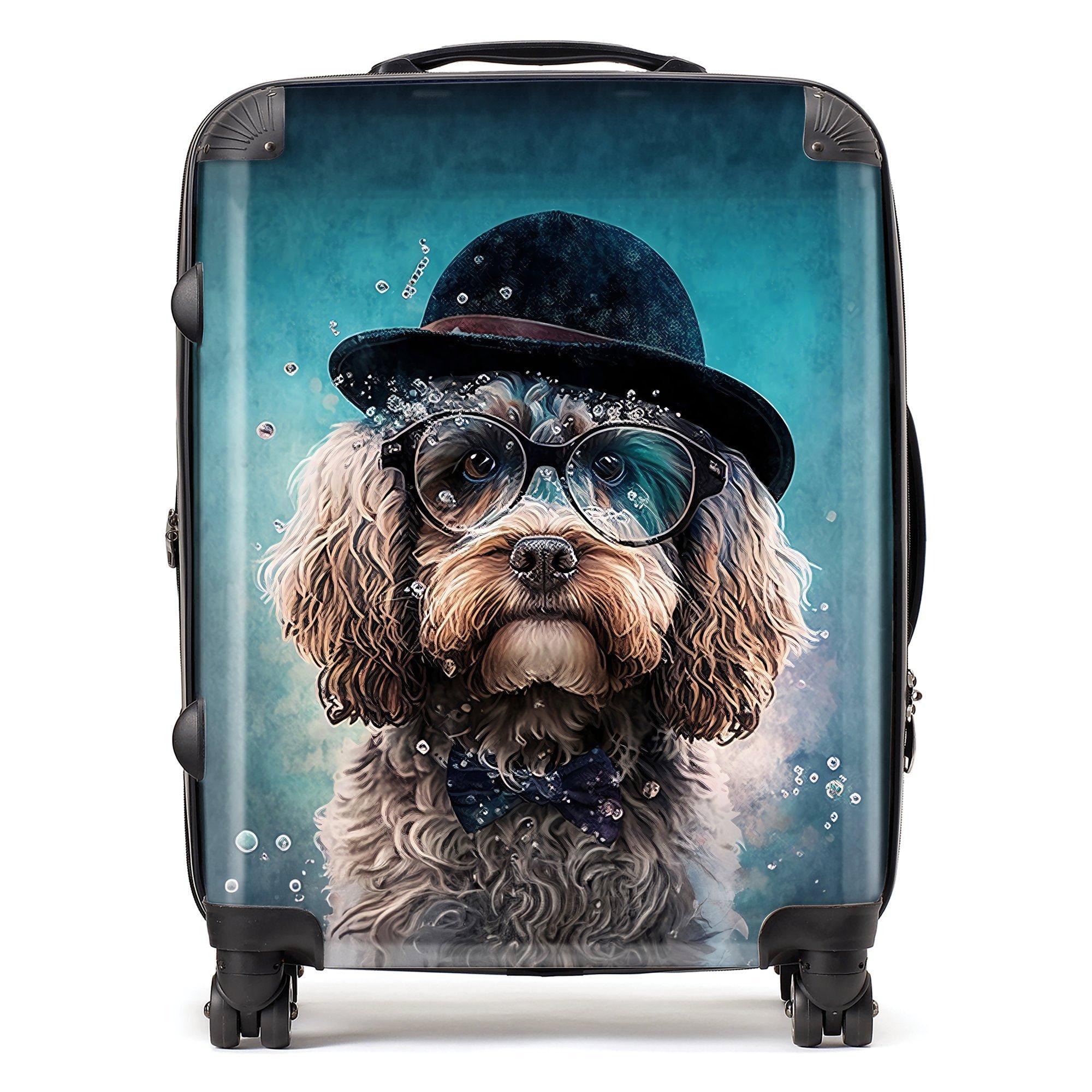 Cockapoo Dog Splashart Suitcase