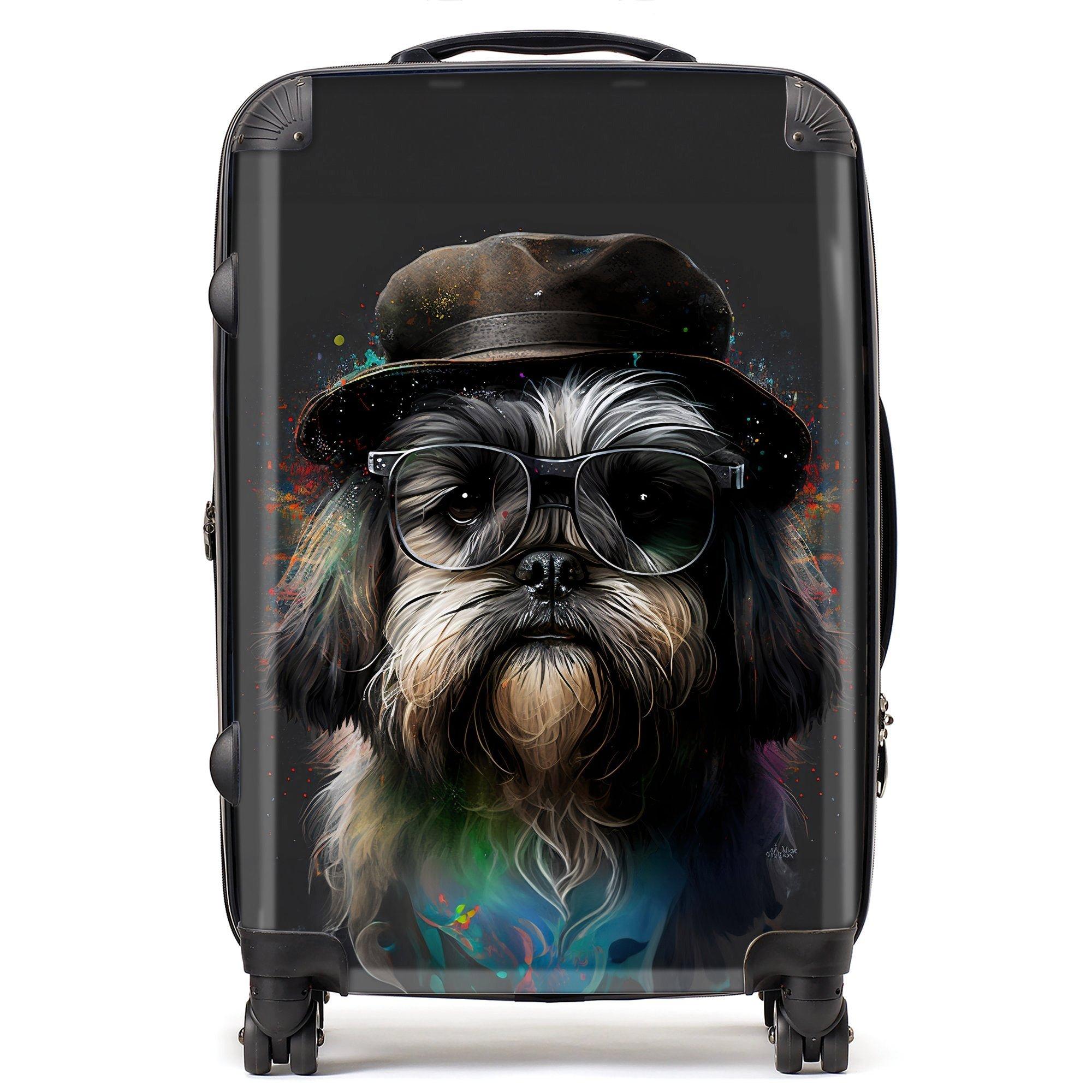 Lhasa Apso Dog Splashart Suitcase
