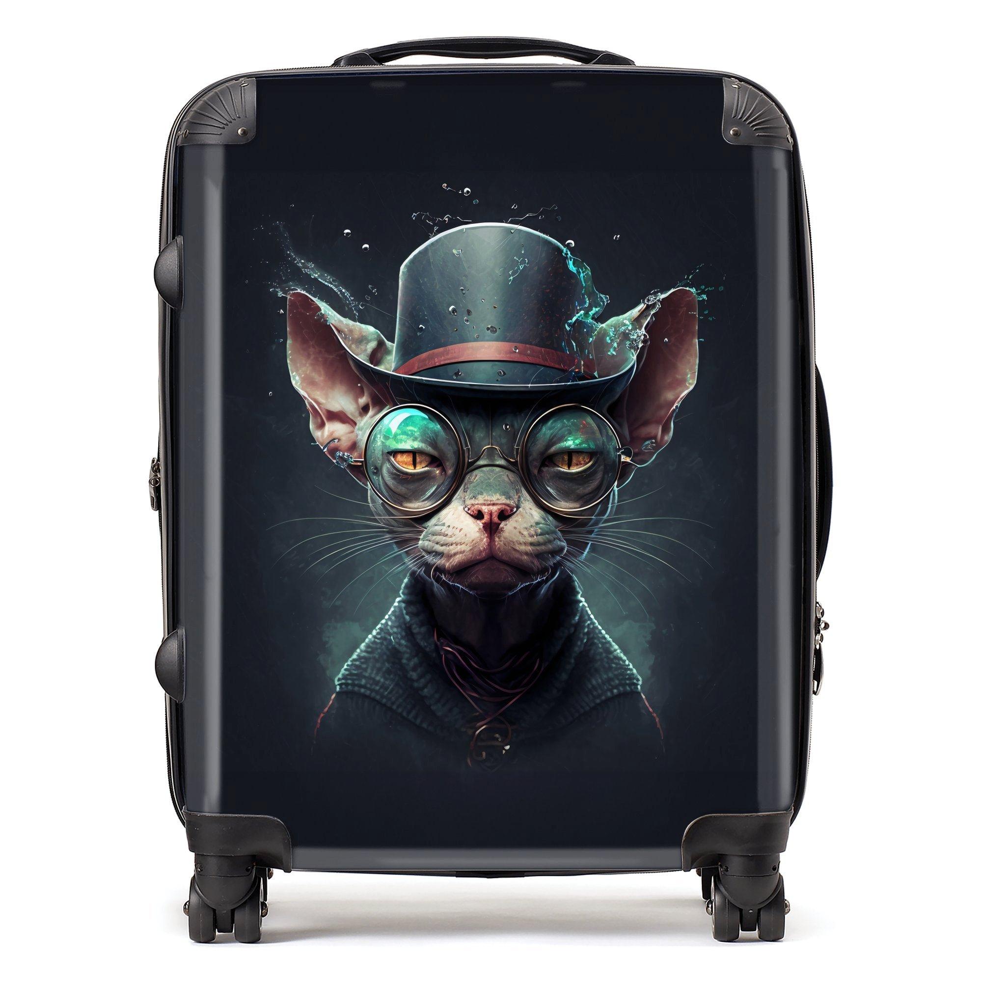 Sphynx Cat With Glases Splashart Suitcase