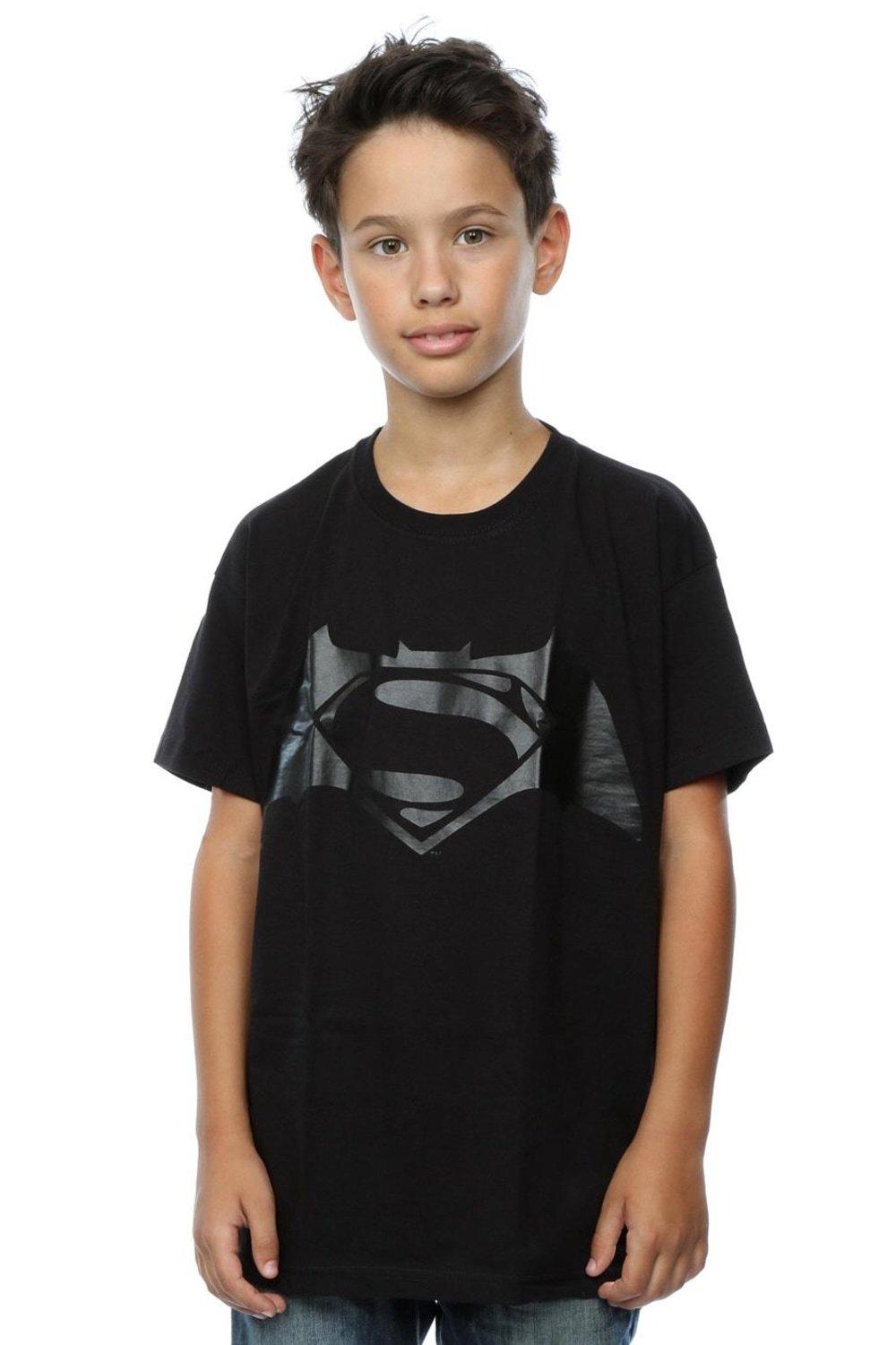 Batman v Superman Logo Print T-Shirt