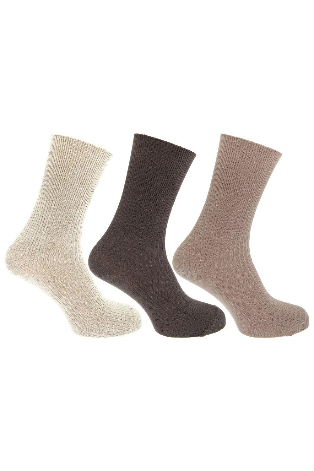 Casual Non Elastic Bamboo Viscose Socks (Pack Of 3)