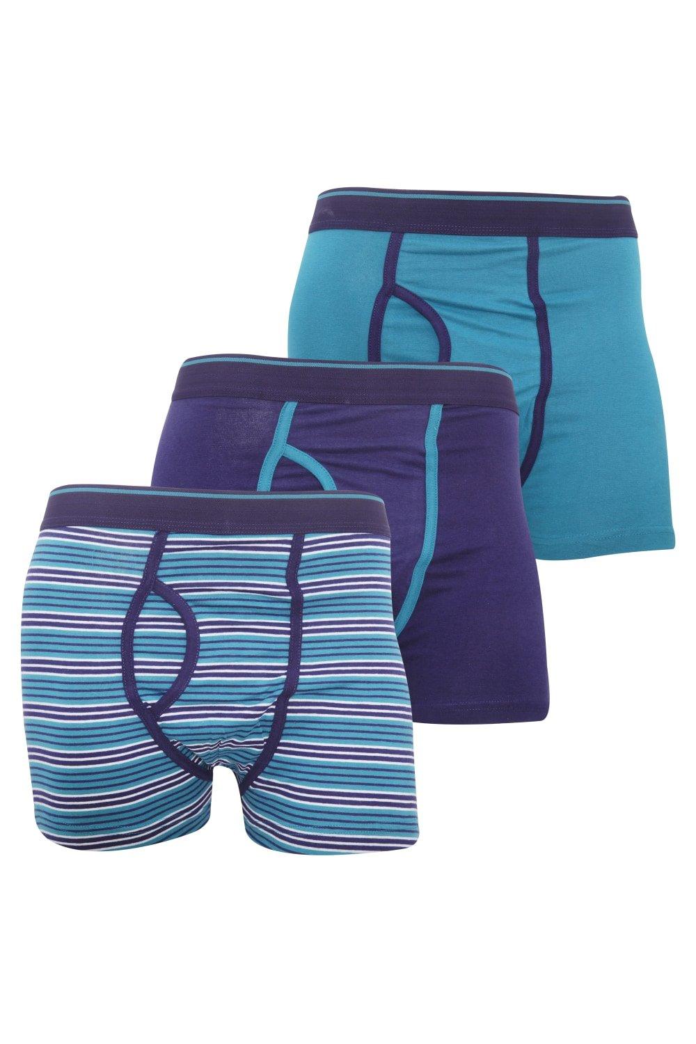 Cotton Mix Key Hole Trunks Underwear (Pack Of 3)