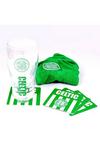 Celtic FC Official Wordmark Mini Football Bar Set (Pint Glass, Towel & Beer Mats) thumbnail 1
