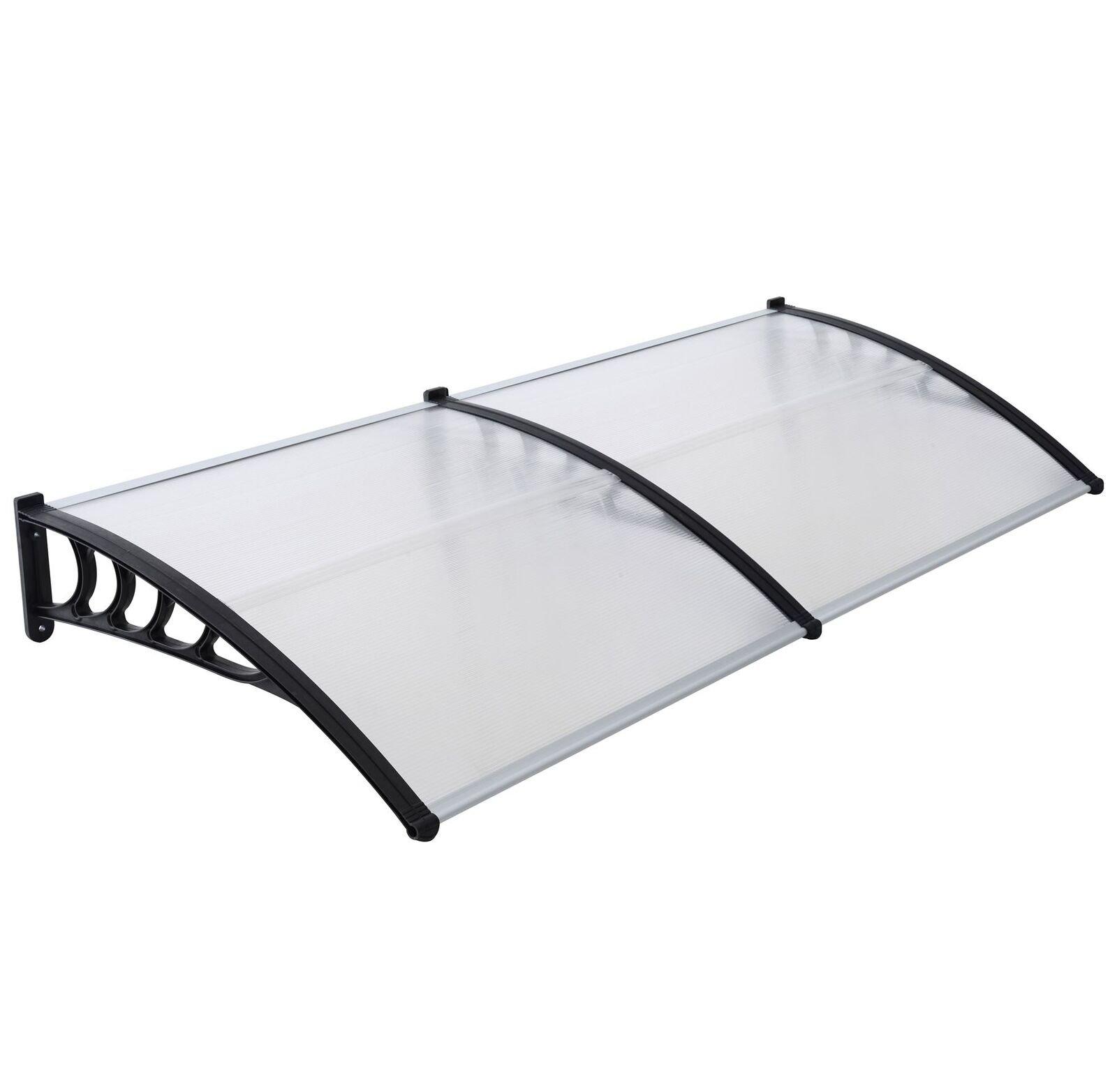 Door Canopy Porch Rain Protector Awning Lean-To Roof Shelter 90 X 300cm