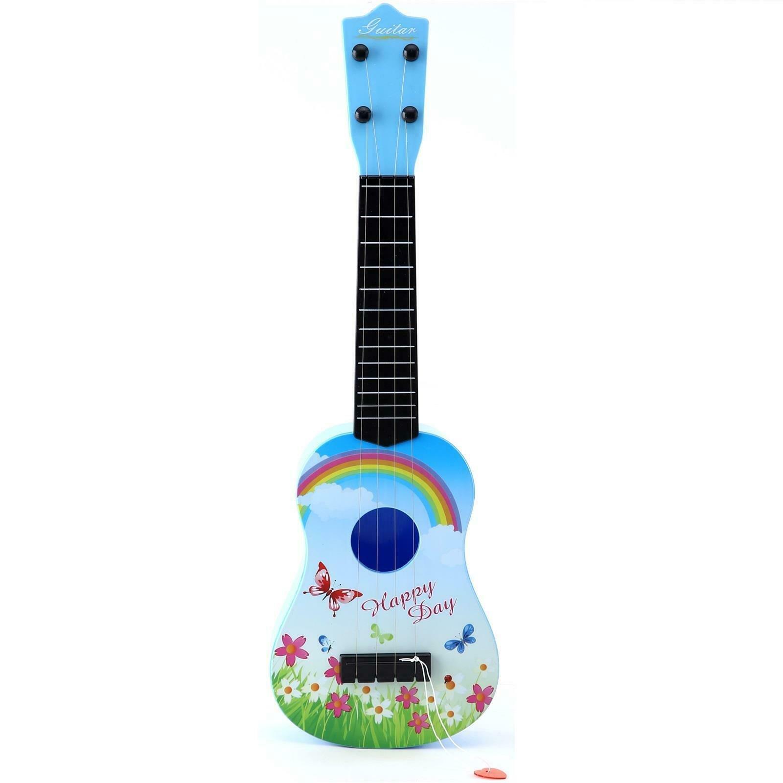 Childrens 21’’ Plastic Acoustic Guitar Kids Toy Musical Instrument