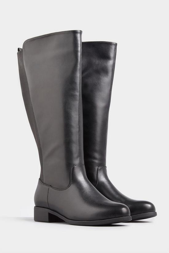 Yours Extra Wide Fit Knee High Boots With XL Calf 2