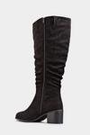 Yours Extra Wide Fit Knee High Ruched Heeled Boots thumbnail 5