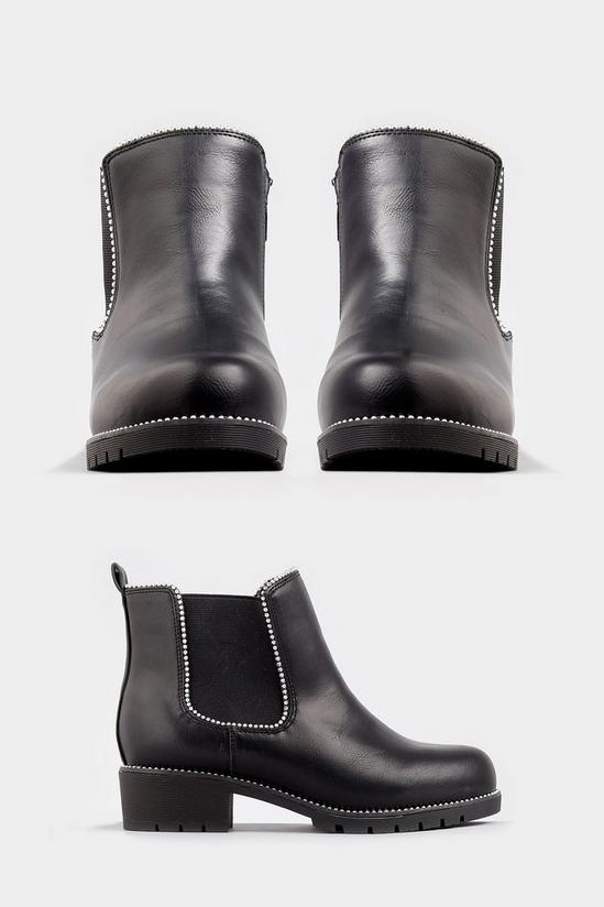 Yours Extra Wide Fit Studded Chelsea Boots 3