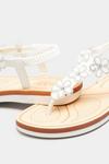 Yours Extra Wide Fit Diamante Flower Sandals thumbnail 5