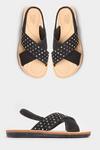 Yours Cross Over Diamante Sandals In Extra Wide Fit thumbnail 3