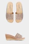 Yours Extra Wide Fit Diamante Heeled Mules thumbnail 3