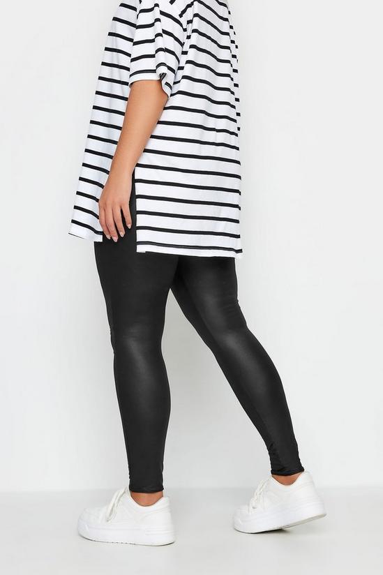 Yours Leather Look Leggings 3