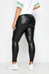 Yours Coated Look Leggings thumbnail 4