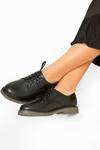 Yours Extra Wide Fit Faux Leather Lace Up Brogues thumbnail 2