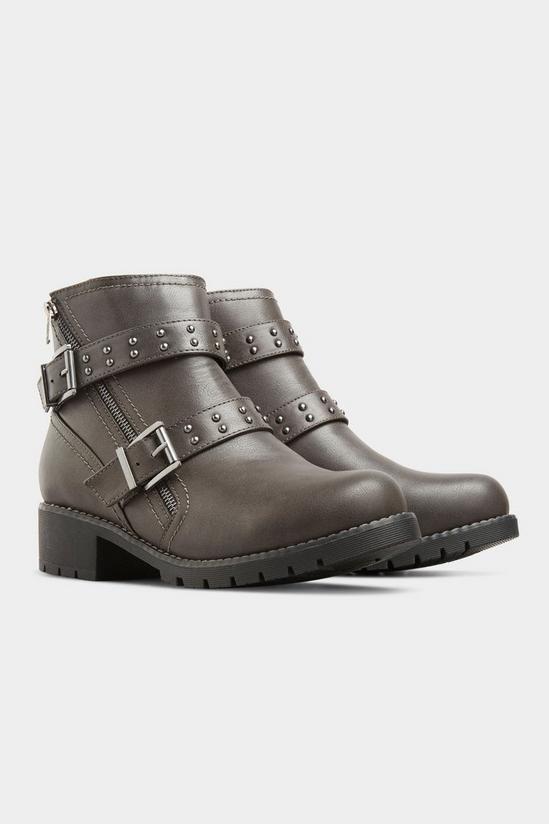 Yours Extra Wide Fit Strap Buckle Ankle Boots 4