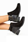 Yours Extra Wide Fit Croc Effect Buckle Chelsea Boots thumbnail 2