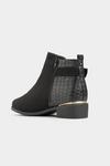 Yours Extra Wide Fit Croc Effect Buckle Chelsea Boots thumbnail 4
