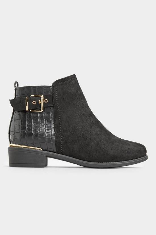 Yours Extra Wide Fit Croc Effect Buckle Chelsea Boots 5