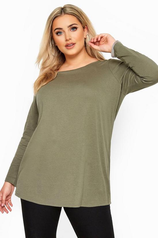 Yours Cotton Long Sleeve Top 1