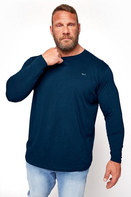 BadRhino Men's Big & Tall Plain T-Shirt 1