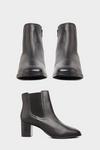Yours Leather Heeled Chelsea Boots thumbnail 3