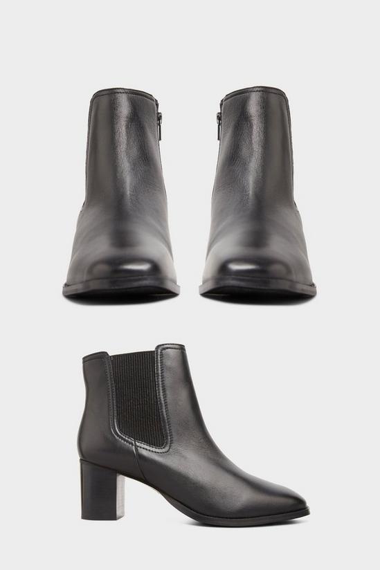 Yours Leather Heeled Chelsea Boots 3