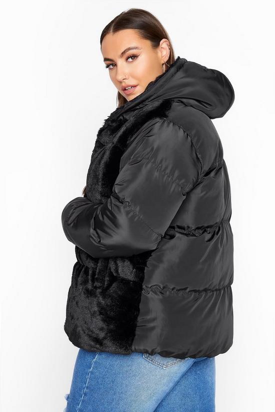 Yours Faux Fur Padded Coat 3