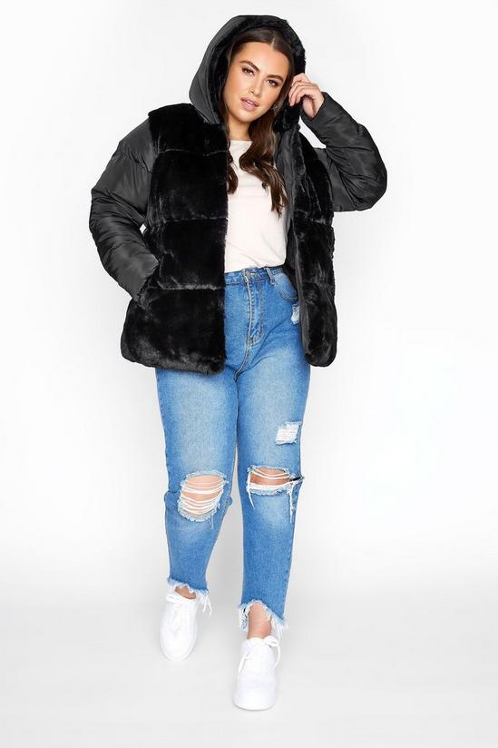 Yours Faux Fur Padded Coat 4