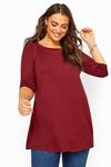 Yours 3/4 Sleeve Longline Top thumbnail 1