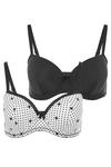 Yours 2 Pack T-Shirt Bras thumbnail 2