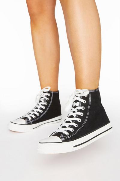 Wide Fit High Top Trainers