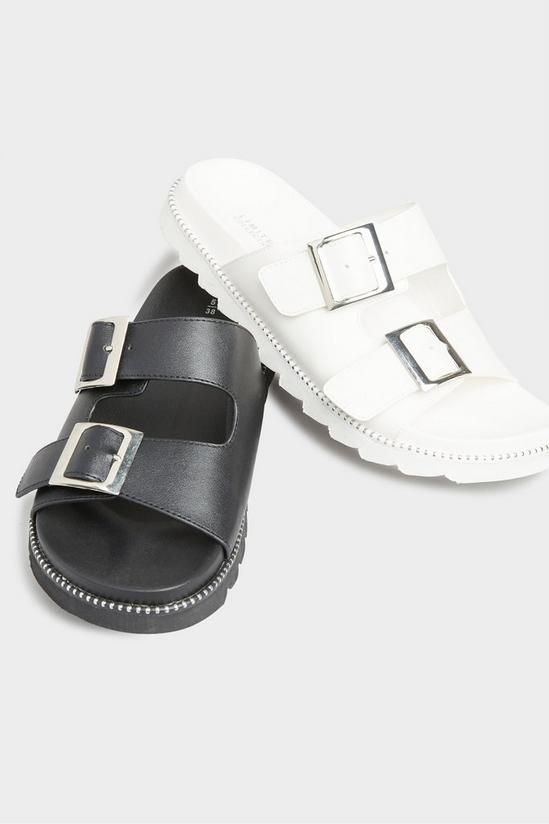 Yours Extra Wide Fit Stud Buckle Sandal 4