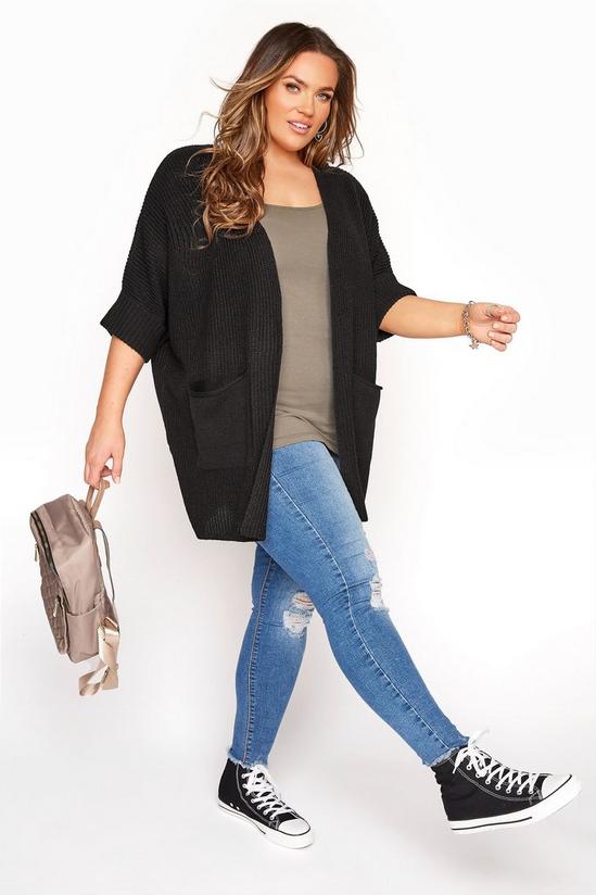 Yours Turn Up Sleeve Cardigan 3