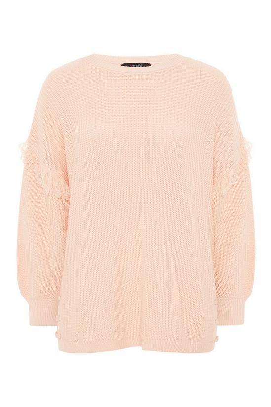 Yours Tassel Sleeve Chunky Knitted Jumper 2