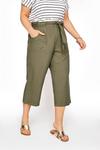 Yours Belted Cropped Trousers thumbnail 4