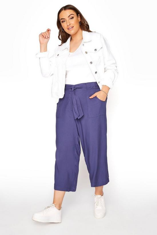 Yours Belted Cropped Trousers 1