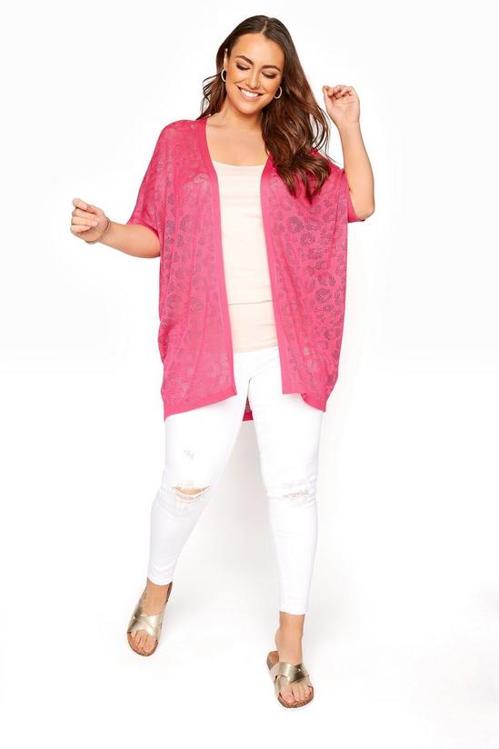 Yours Knitted Pointelle Cardigan 4