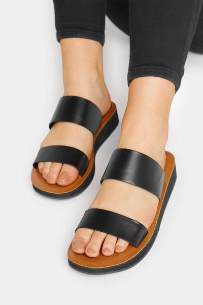 Two Strap Flat Sandals
