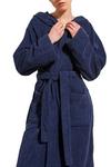 CHRISTY 'Brixton' 100% Cotton Textured Hooded Robe thumbnail 1