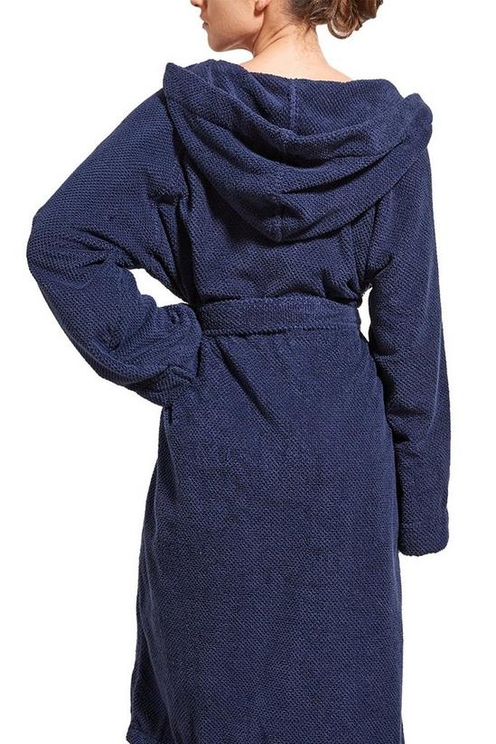 CHRISTY 'Brixton' 100% Cotton Textured Hooded Robe 2