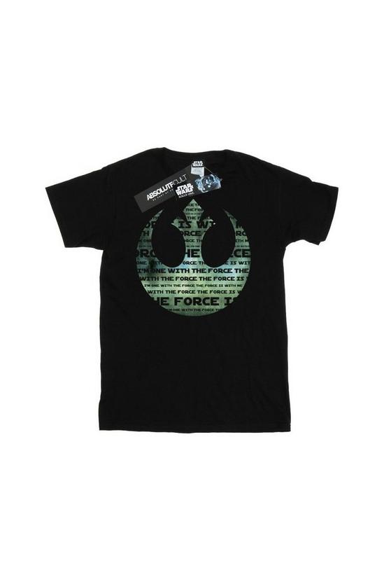 Star Wars Rogue One I´m One With The Force Alliance Emblem Green T-Shirt 2