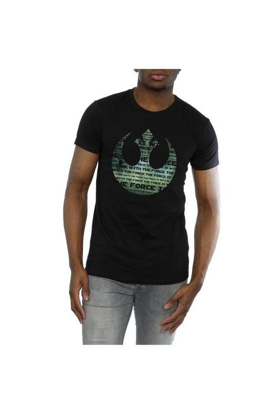 Star Wars Rogue One I´m One With The Force Alliance Emblem Green T-Shirt 3