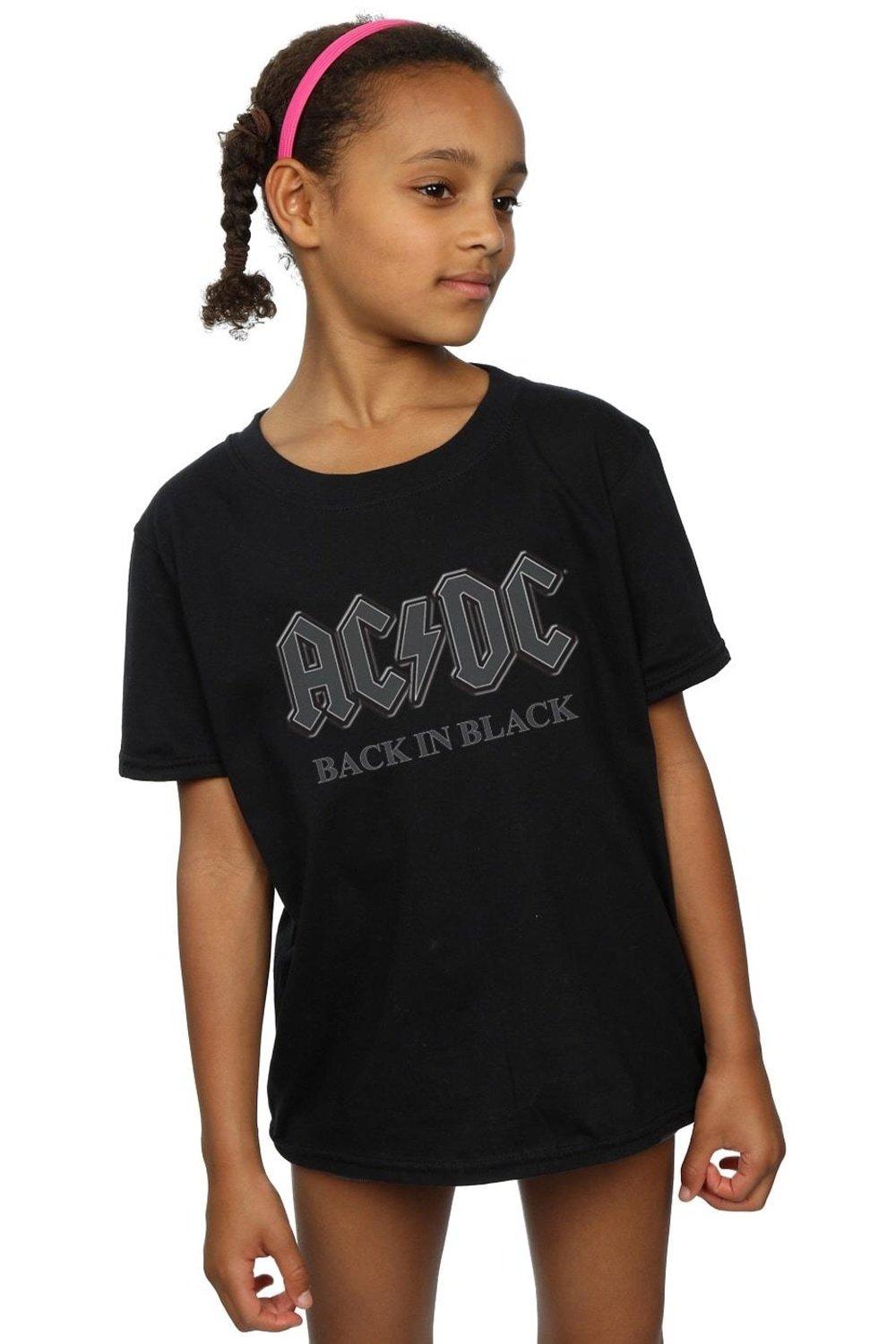 Back In Black Cotton T-Shirt