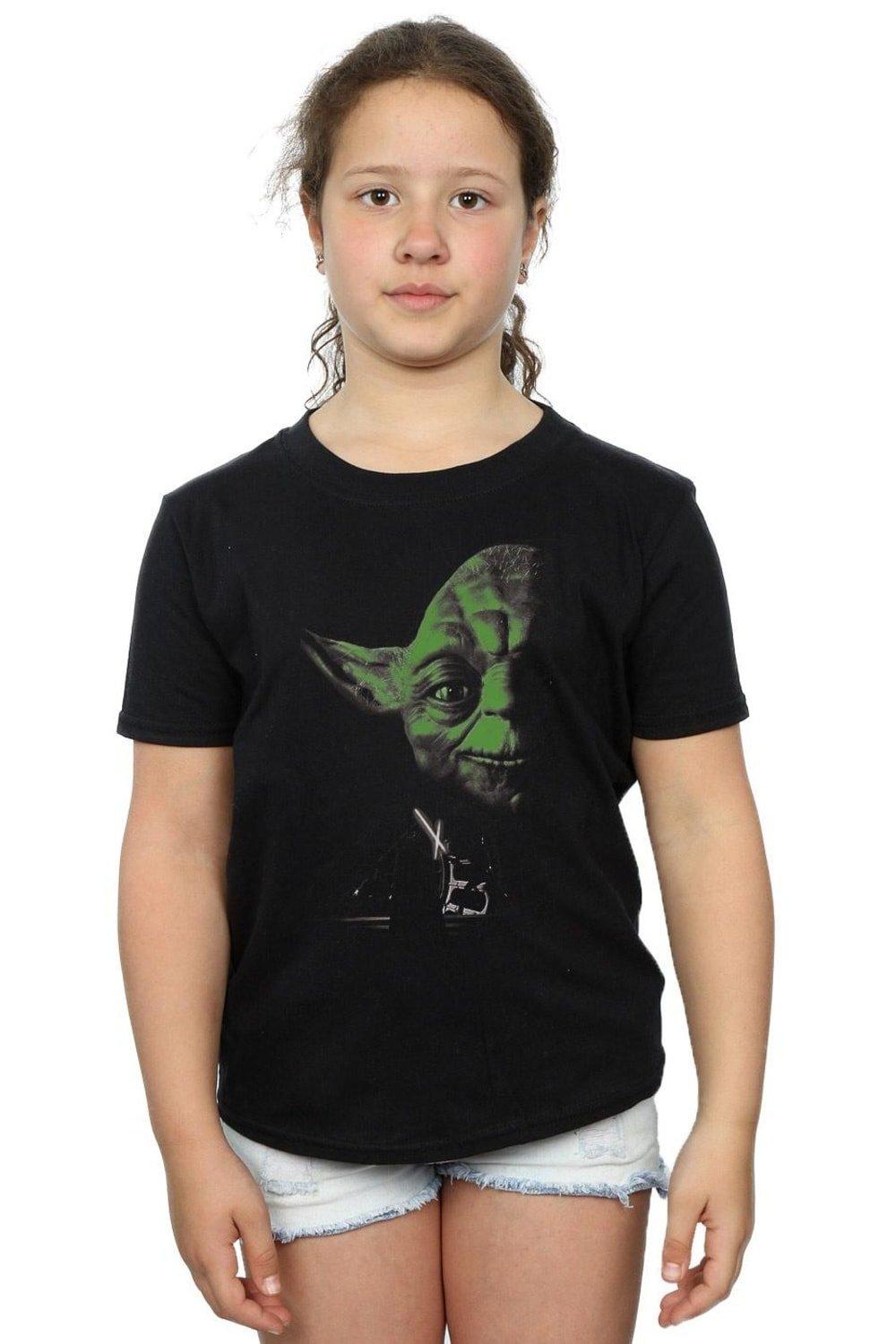 Yoda Green Face Cotton T-Shirt