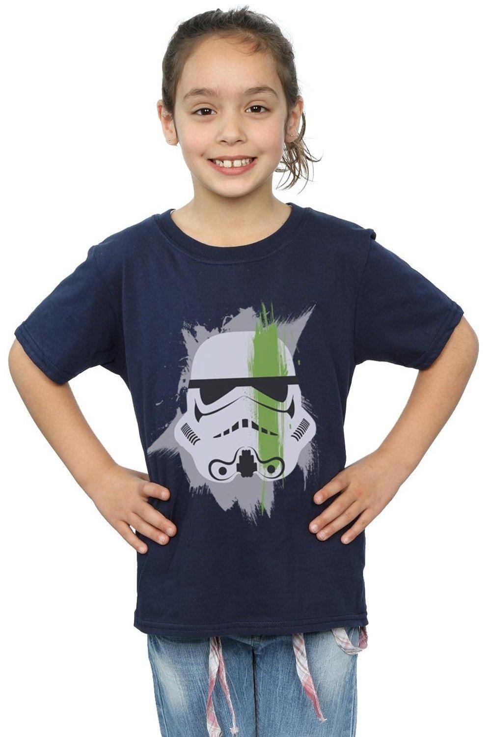 Stormtrooper Paint Stroke Cotton T-Shirt