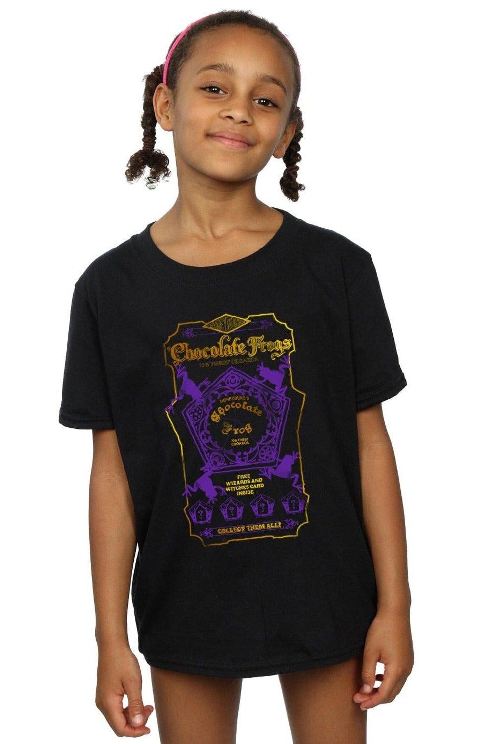 Chocolate Frogs Coloured Label Cotton T-Shirt
