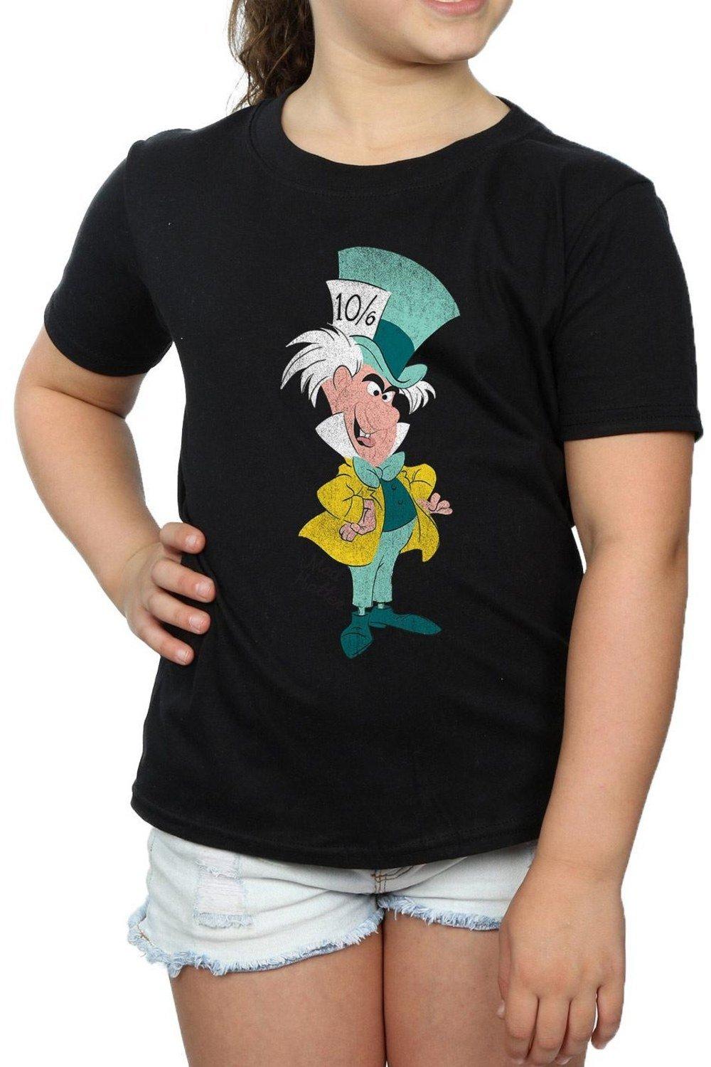Alice In Wonderland Mad Hatter Classic Cotton T-Shirt